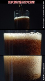 倒可乐慢镜头可乐气泡高清实拍视