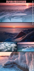 海边冰川大陆实拍视频素材