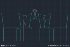 椅子 桌子cad