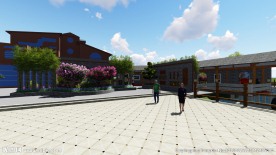 别墅广场景观效果图