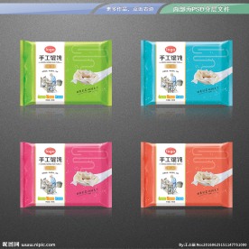 手工馄饨包装设计