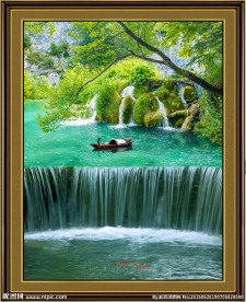 风景画 流水