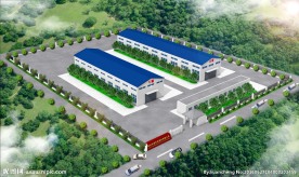 厂房鸟瞰效果图