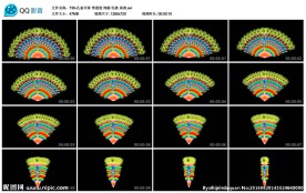 孔雀开屏带通道民族孔雀舞背景