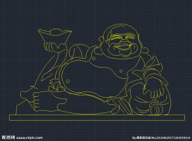 弥勒佛 CAD