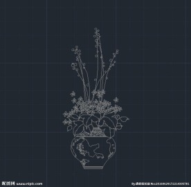 花瓶 cad 工艺品