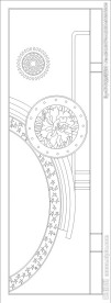 平开门 雕刻矢量图