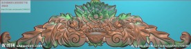 玫瑰花门上花精雕图