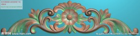 洋花门上花精雕图