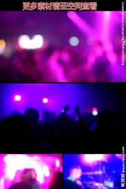 夜店歌会现场人群狂欢虚焦高清视
