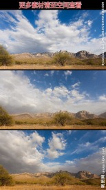 大地蓝天白云高清实拍视频素材