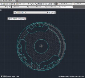 圆餐台 cad平面图