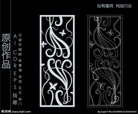 镂空雕花 移门图案  隔断图案