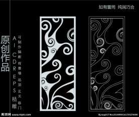镂空雕花 移门图案  隔断图案