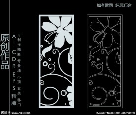 镂空雕花 移门图案  隔断图案