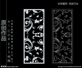 镂空雕花 移门图案  隔断图案