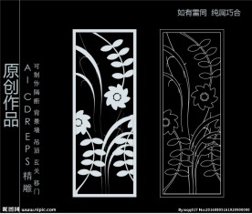 镂空雕花 移门图案  隔断图案