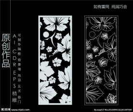 镂空雕花 移门图案  隔断图案