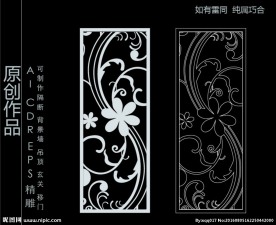 镂空雕花 移门图案  隔断图案