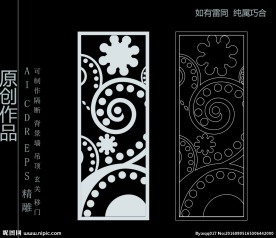 镂空雕花 移门图案