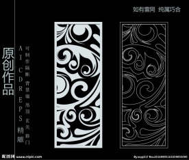 镂空雕花 移门图案