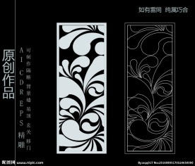 镂空雕花 移门图案