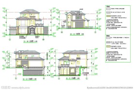 欧式别墅设计CAD图纸