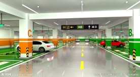 3D地下停车场效果图