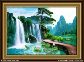 山水风景 迎客松