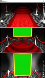 三维颁奖典礼颁奖台面绿屏抠像