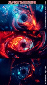 虫洞空间循环动态背景视频素材