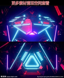 眼花缭乱科技循环动态背景视频