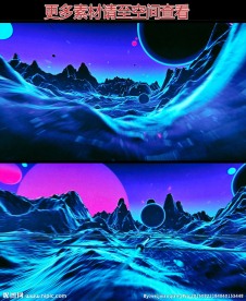 震撼起伏山峦循环动态背景视频