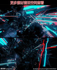 纵横交错科技空间循环动态背景视