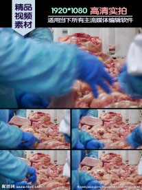 肉类加工处理鸡肉