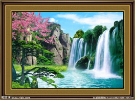 山水风景 迎客松