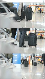 商务出差旅行候机室等待飞机