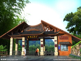 景区大门效果图