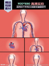心血管疾病中风医学演示动画