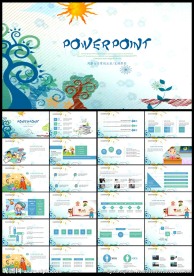 手绘卡通教育培训课件PPT模板