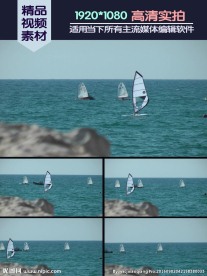 海滨海洋帆船