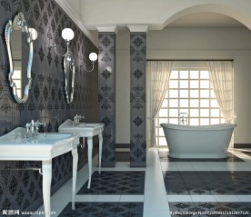 瓷砖效果图  卫生间