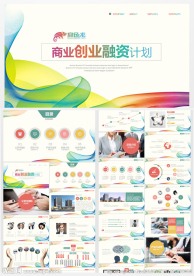 创业商业融资计划书PPT