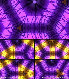 彩色三角万花筒动态背景