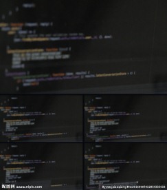 电脑屏幕程序代码输入