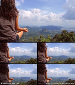 健康瑜伽打坐冥想