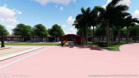 校园文化建设运动景观效果图