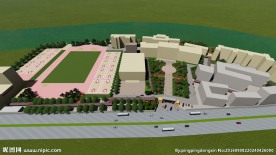 特色校园整体规划方案效果图
