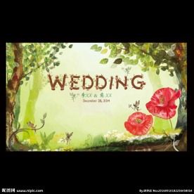 森系背景 森系婚礼背景