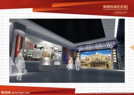 雕塑 纪念馆  室内  抗战